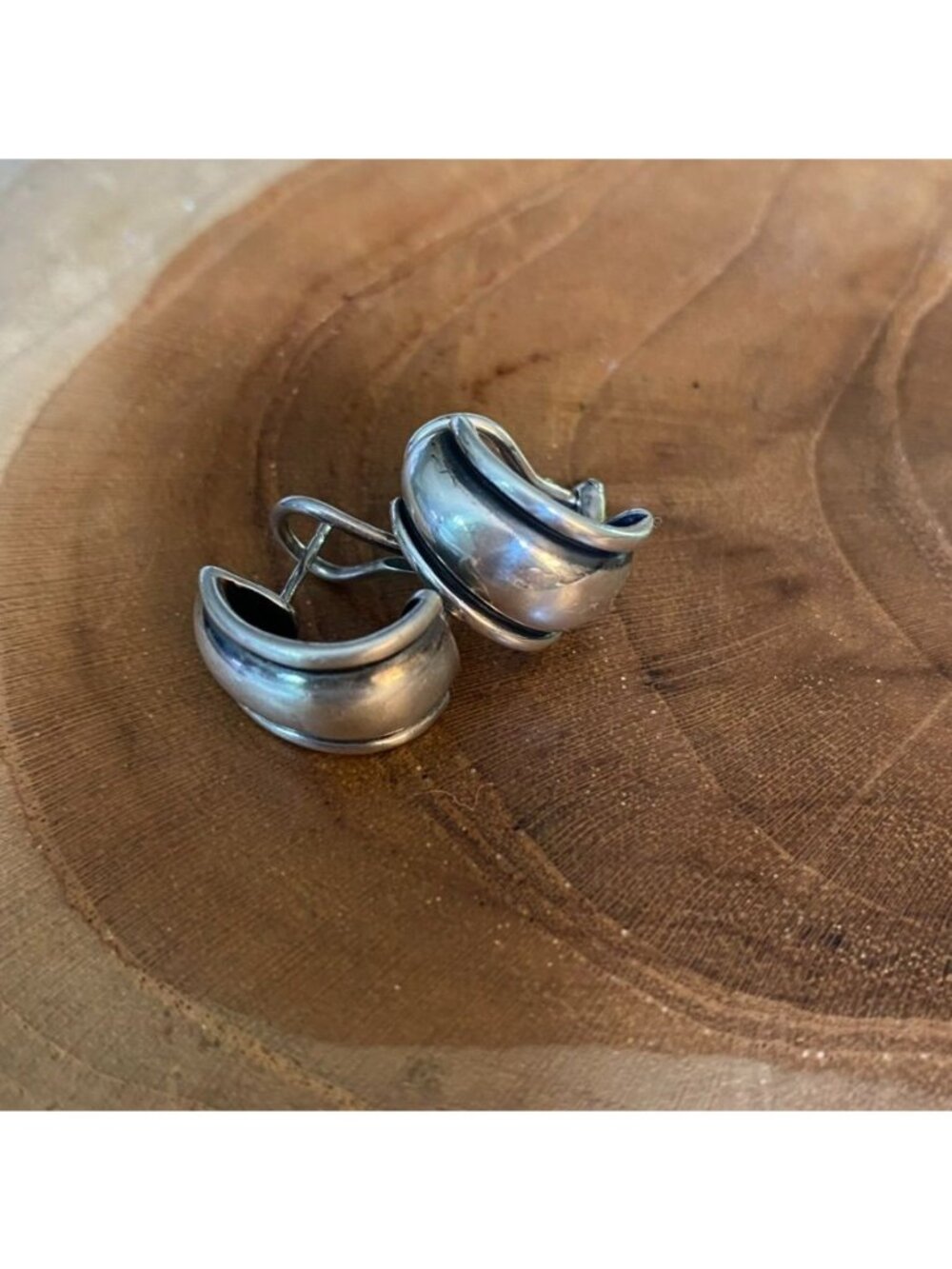 RETIRED James Avery Christina French Clip Earrings, Sterling Silver